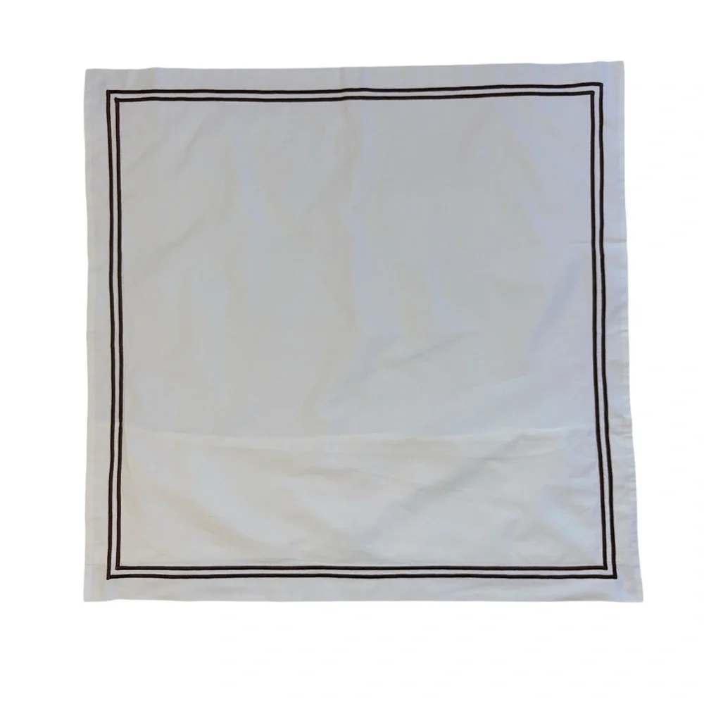 Restoration Hardware Euro sham with Brown Stitch